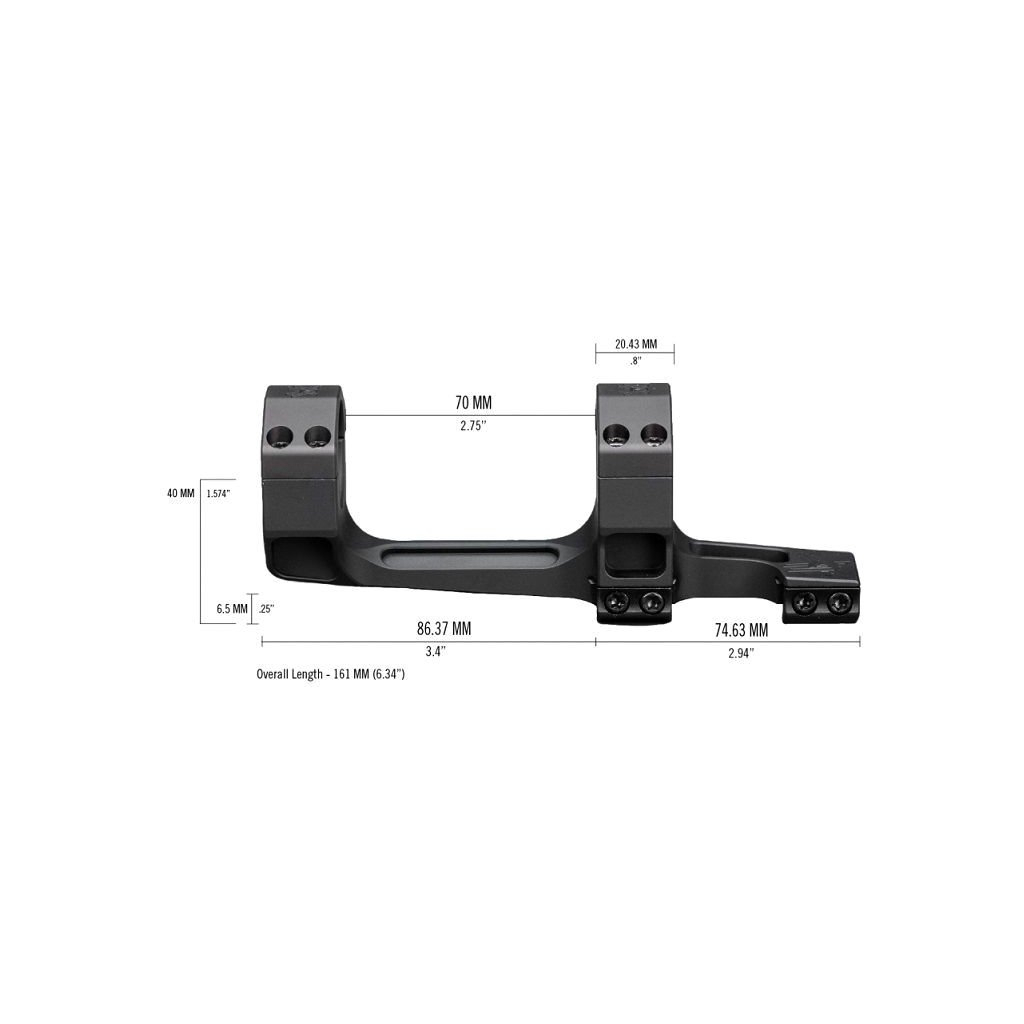 Кріплення для прицілу Vortex Precision Extended Cantilever D-30мм Extra Hight Picatinny (CM-530-20) - зображення 3