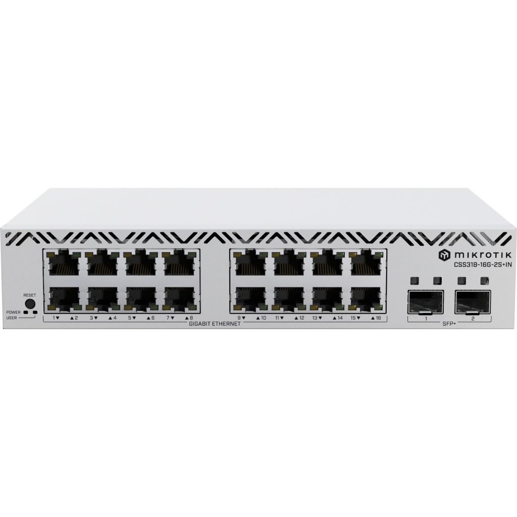 Комутатор мережевий Mikrotik CSS318-16G-2S+IN - изображение 1