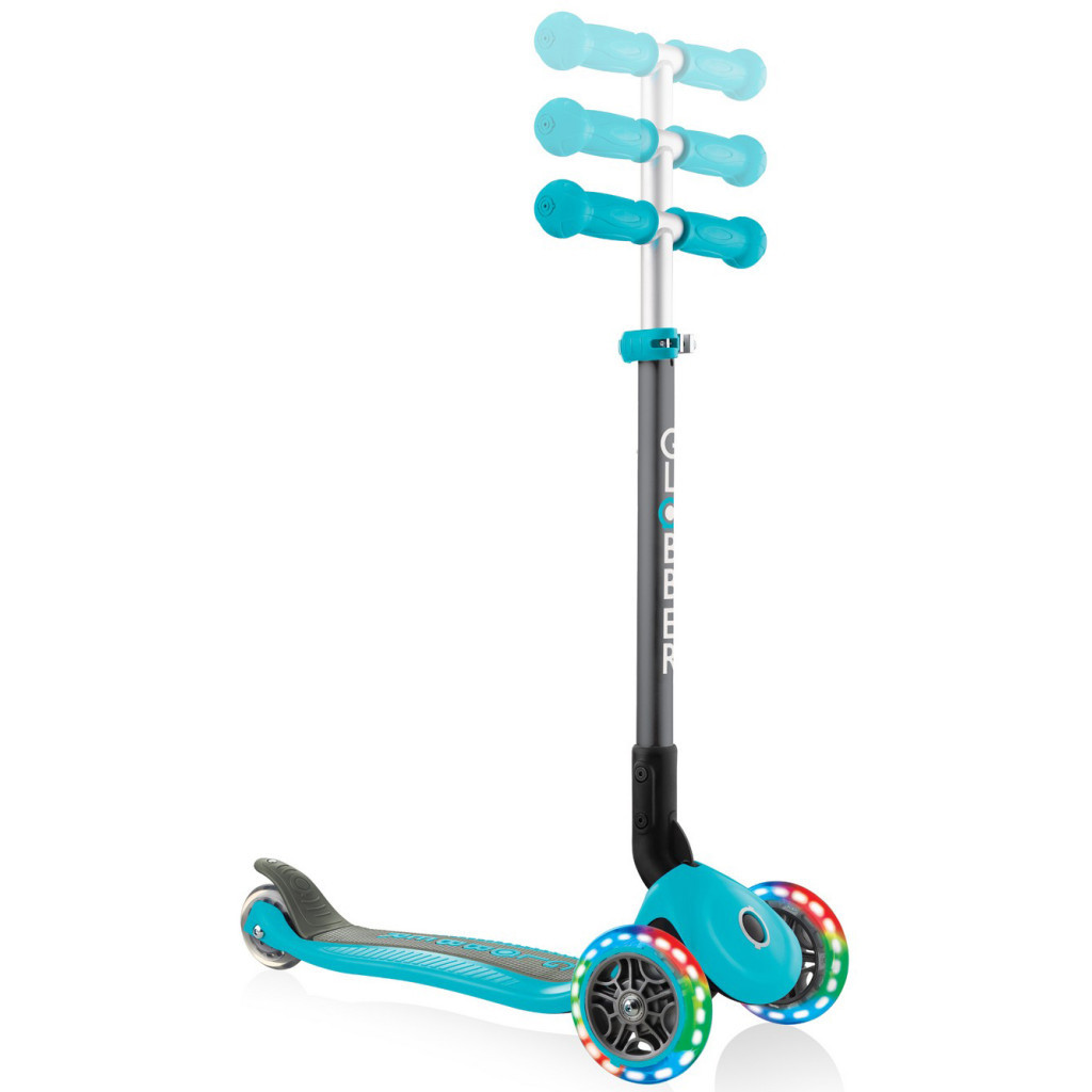 Самокат Globber Primo Foldable Lights бірюзовий (432-105-2) - зображення 4
