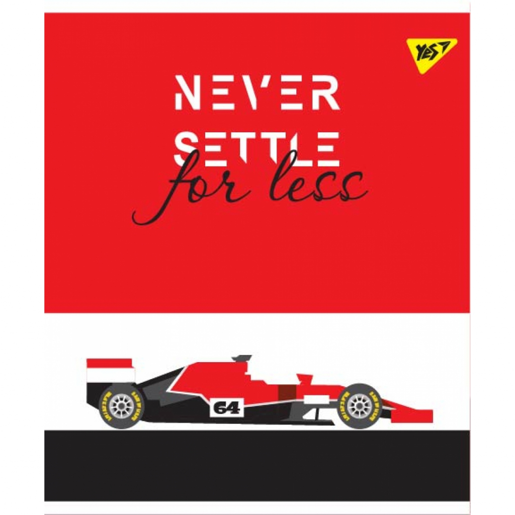 Зошит Yes А4 Square Never Settle клітина 48 аркушів (764418) - зображення 1