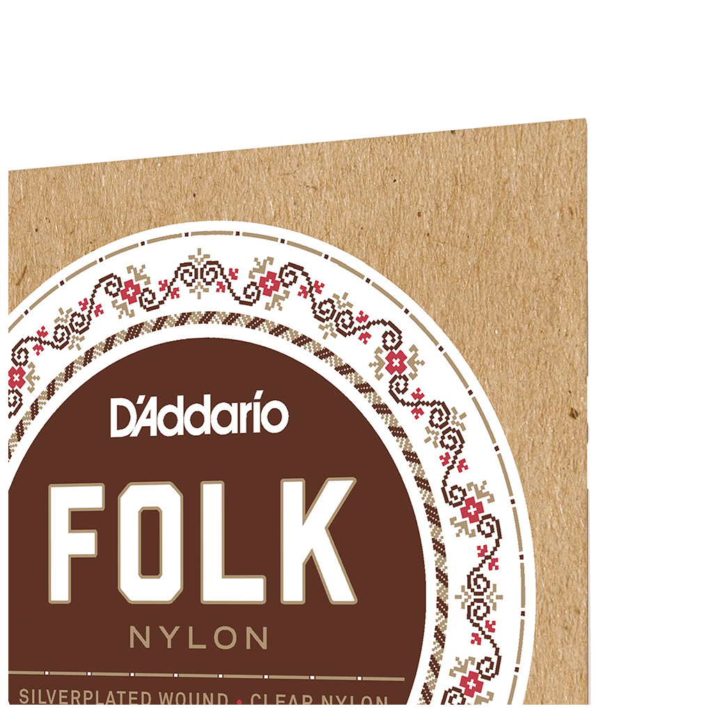 Струни для гітари D'Addario Folk Nylon Ball End Silver Wound / Clear Treble (EJ32C) - зображення 4