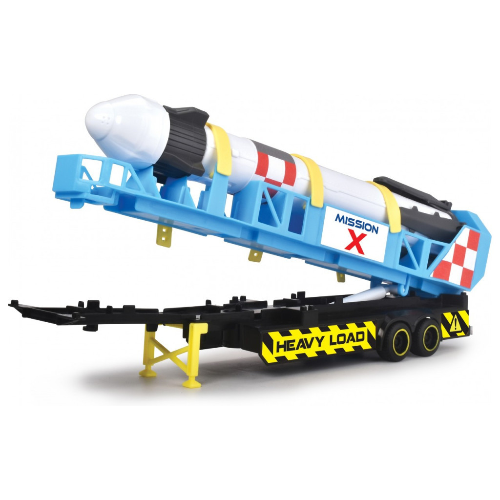 Спецтехніка Dickie Toys Вантажівка Мак Космічна місія з причепом та ракетою, зі звук. та світл. ефектами, 41 см (3747010) - зображення 3