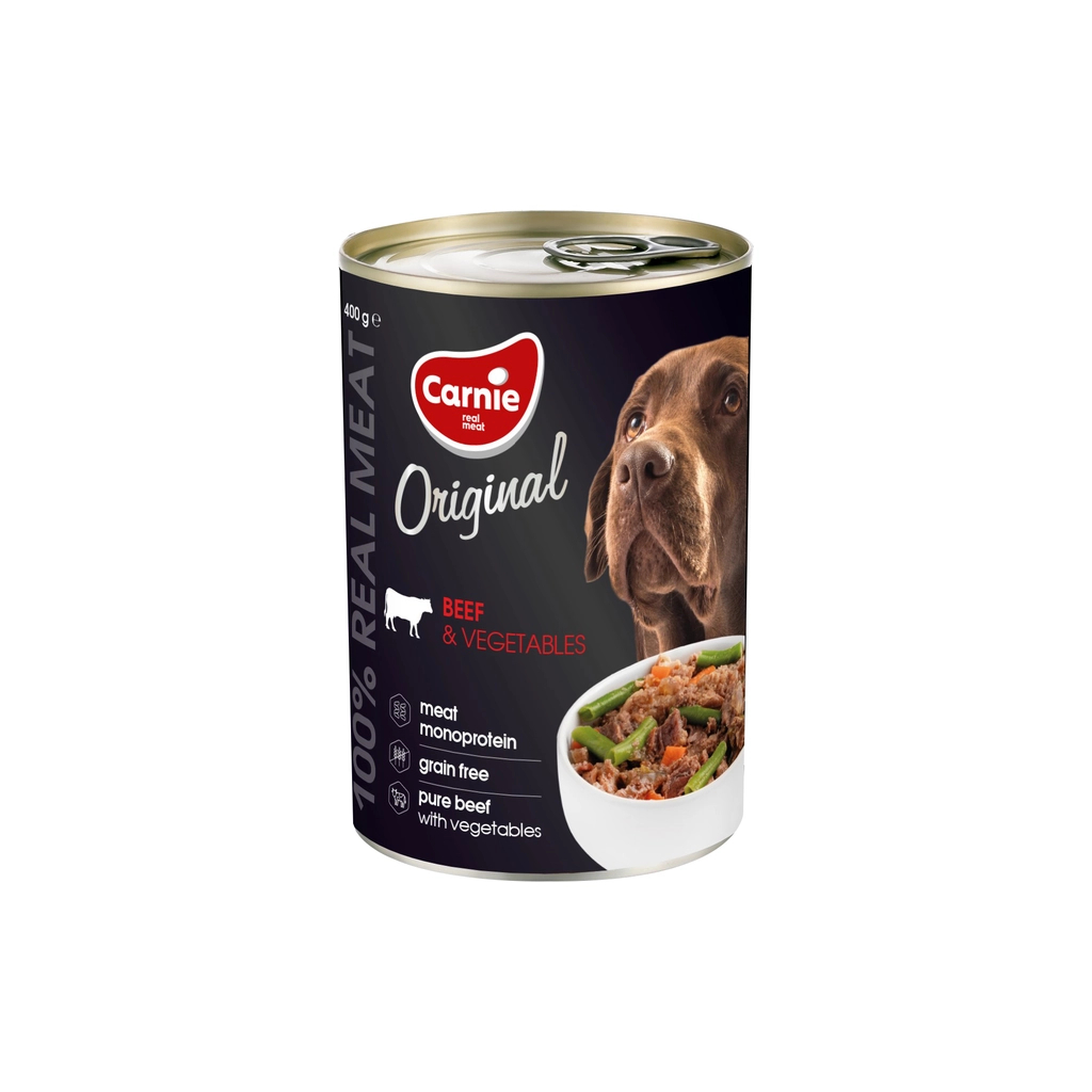 Консерви для собак Carnie Original Mono Protein Яловичина з овочами 400 г (4820255193489) - зображення 1