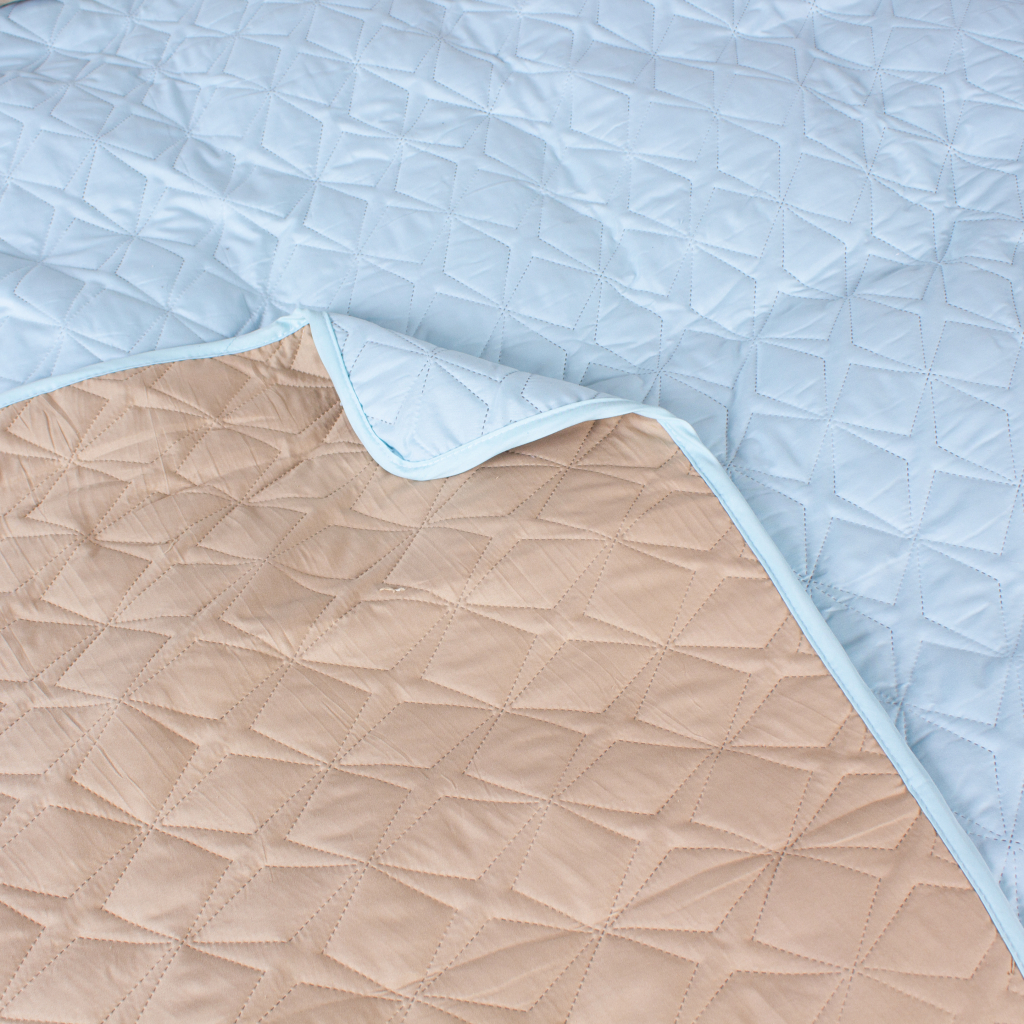 Покривало MirSon набір Serenity Line №7034 Azure 150х210 + наволочка 50х70 (2200005377239) - зображення 8