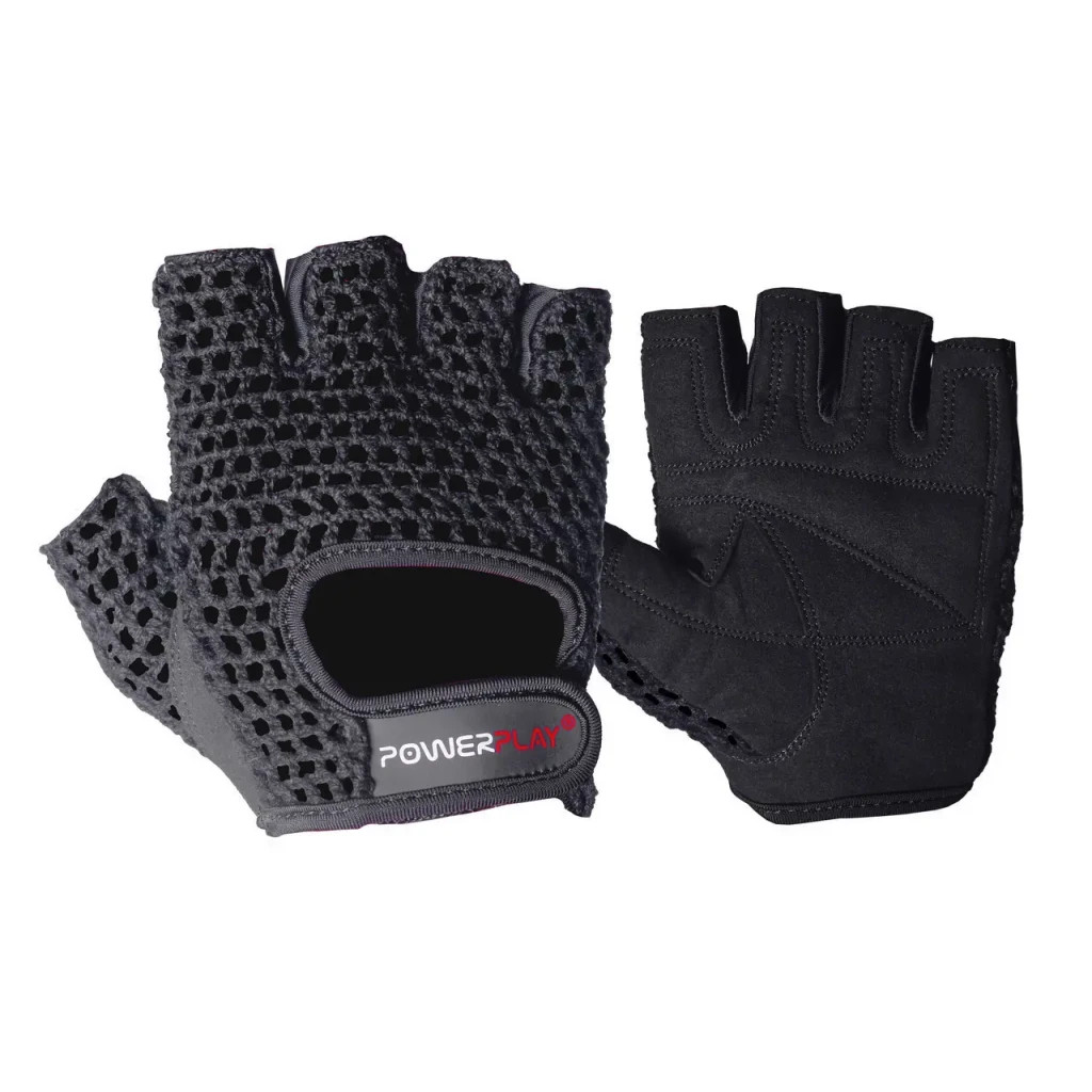 Рукавички для фітнесу PowerPlay 1953 Чорні XL (PP_1953_XL_Black) - зображення 1