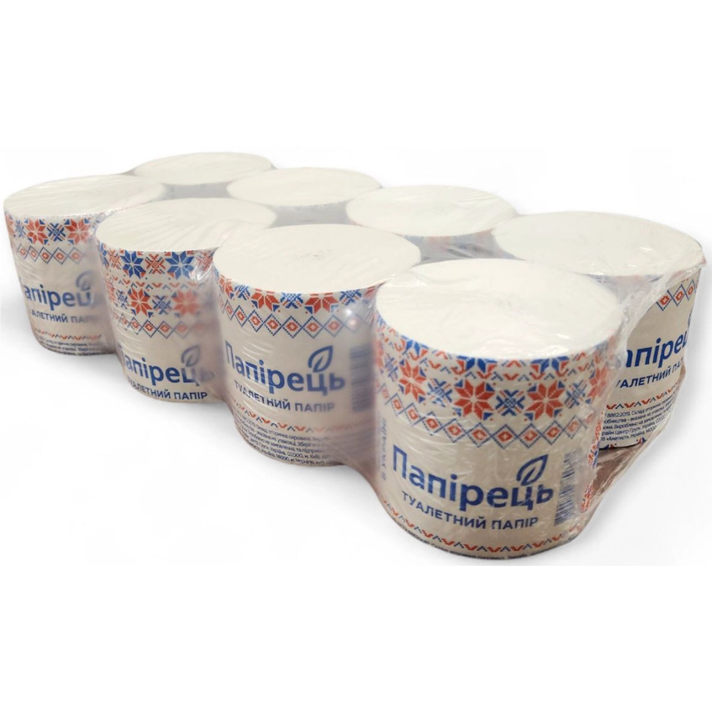 Туалетний папір Папірець 1 шар 8 рулонів (4820170780740) - зображення 2