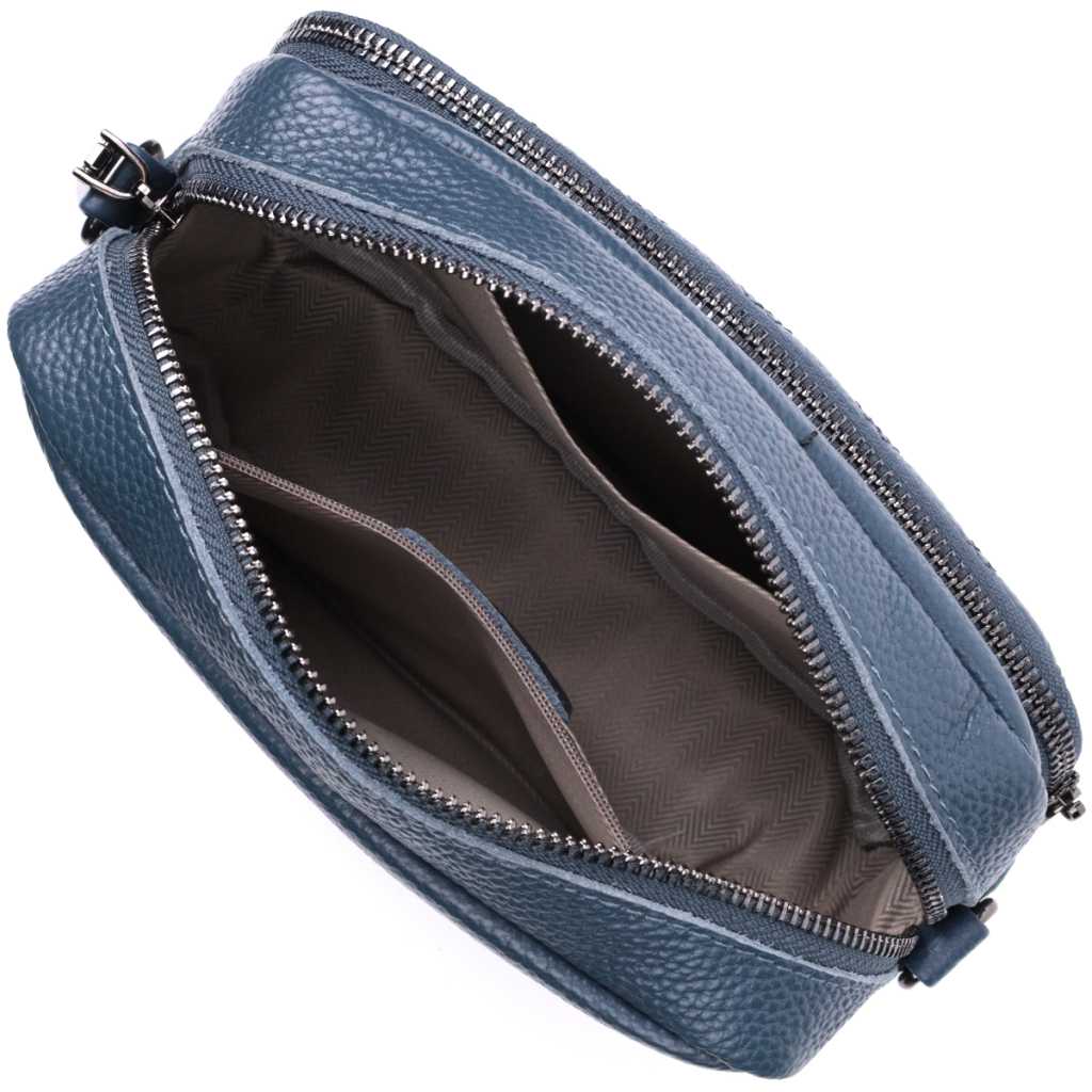 Сумка Vintage З натуральної шкіри Синя (22636) - зображення 9