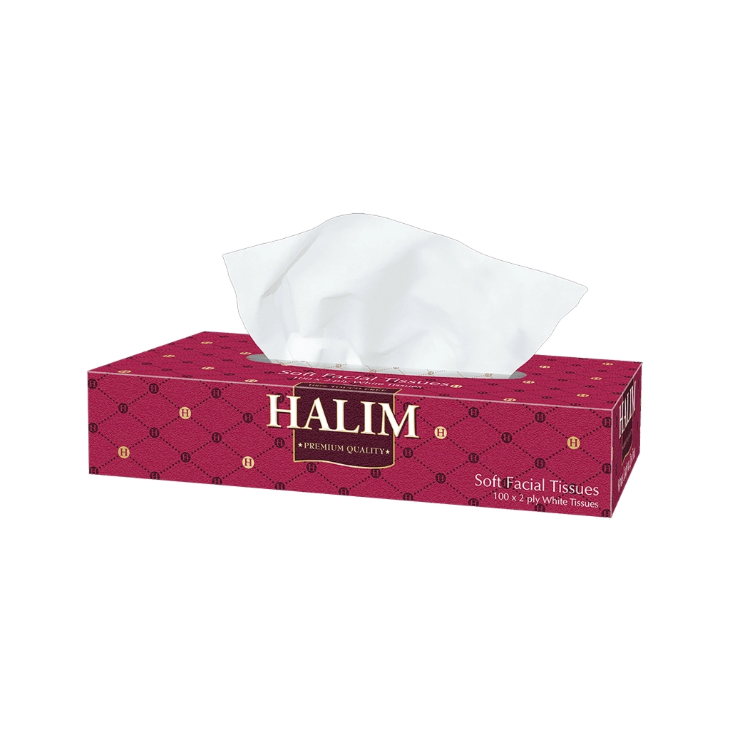 Серветки косметичні Halim 2 шари 100 шт. (5904825069707) - зображення 1