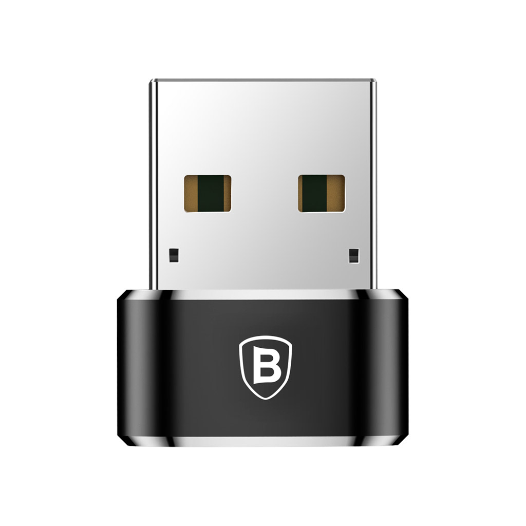 Перехідник USB 2.0 AF to USB-C black Baseus (CAAOTG-01) - изображение 3