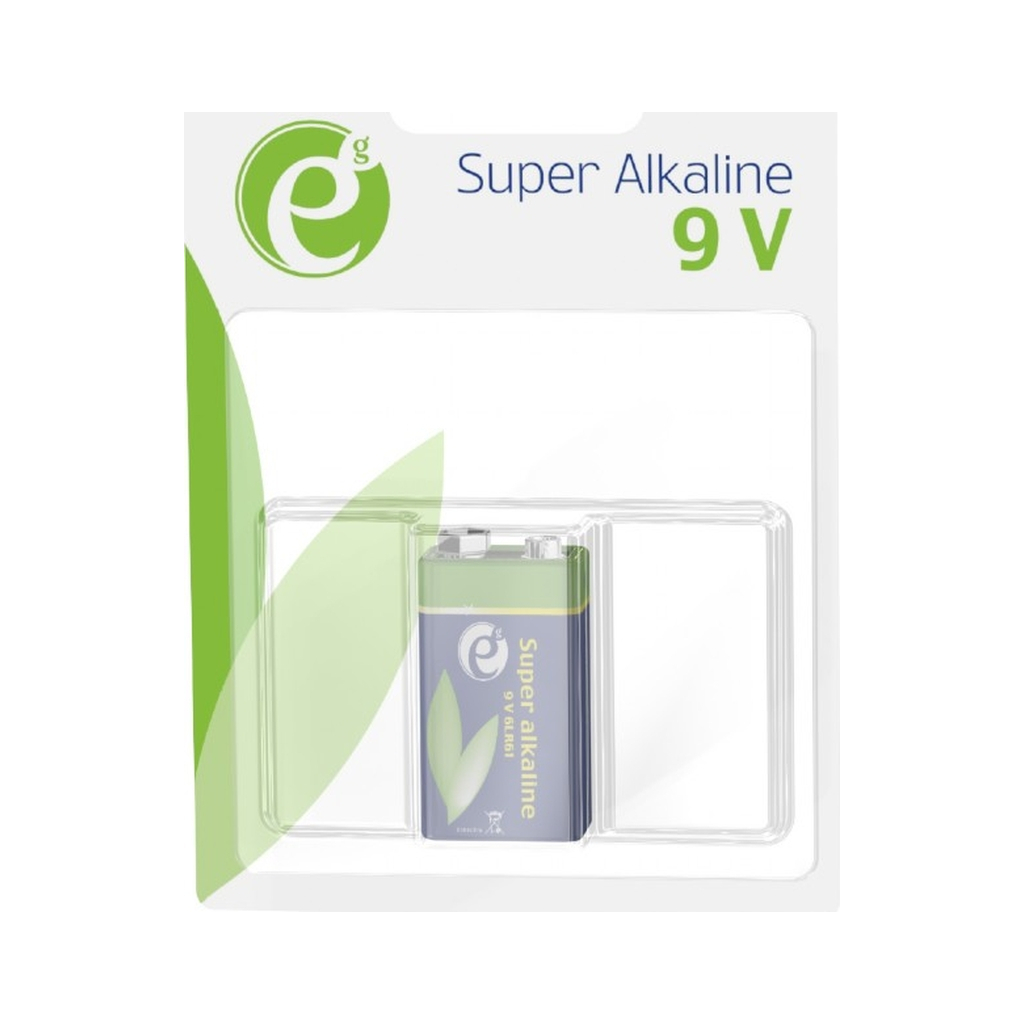 Батарейка EnerGenie Крона 6LR61 9V лужна 1шт (EG-BA-6LR61-01) - зображення 2