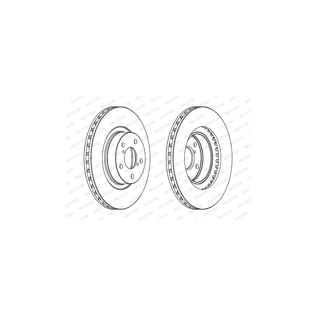 Гальмівний диск FERODO DDF679C - зображення 1