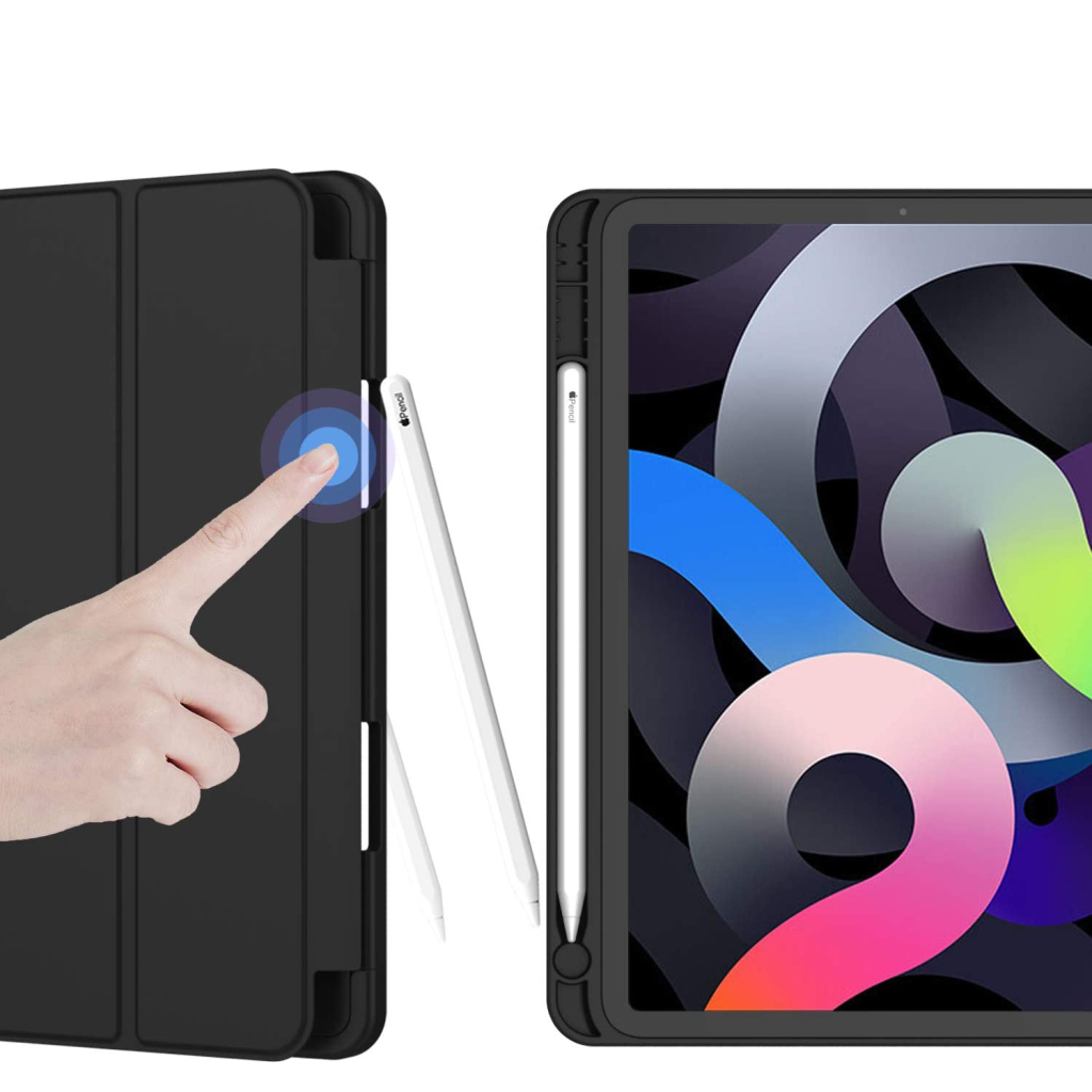 Чохол до планшета BeCover Direct Charge Pen mount Pencil Apple iPad Air 5 (2022) 10.9" Black (708775) - зображення 4