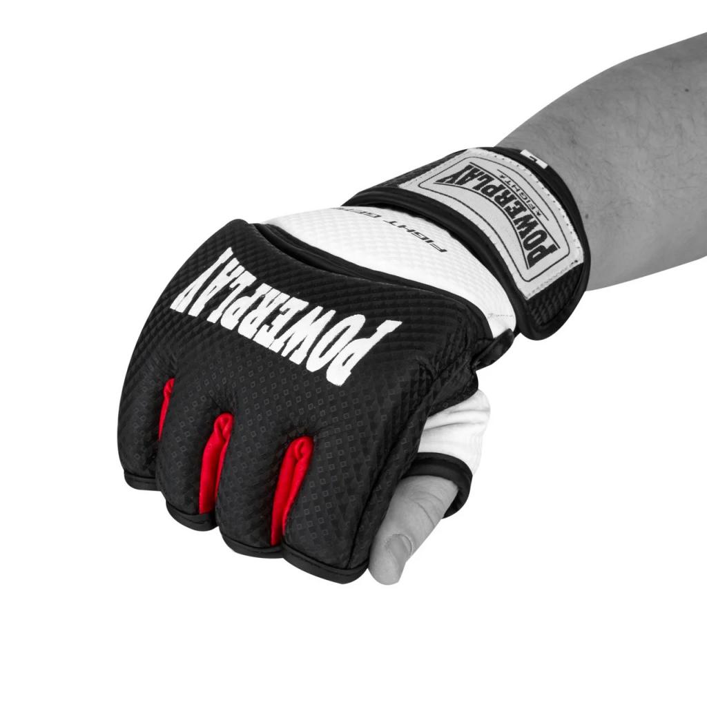 Рукавички для MMA PowerPlay 3075 XL Black/White (PP_3075_XL_Bl/White) - зображення 5
