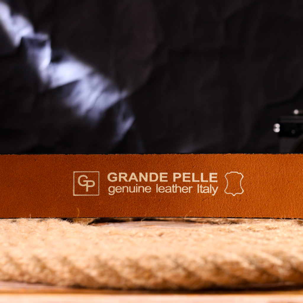 Ремінь Grande Pelle З натуральної шкіри Рудий (21473) - зображення 9