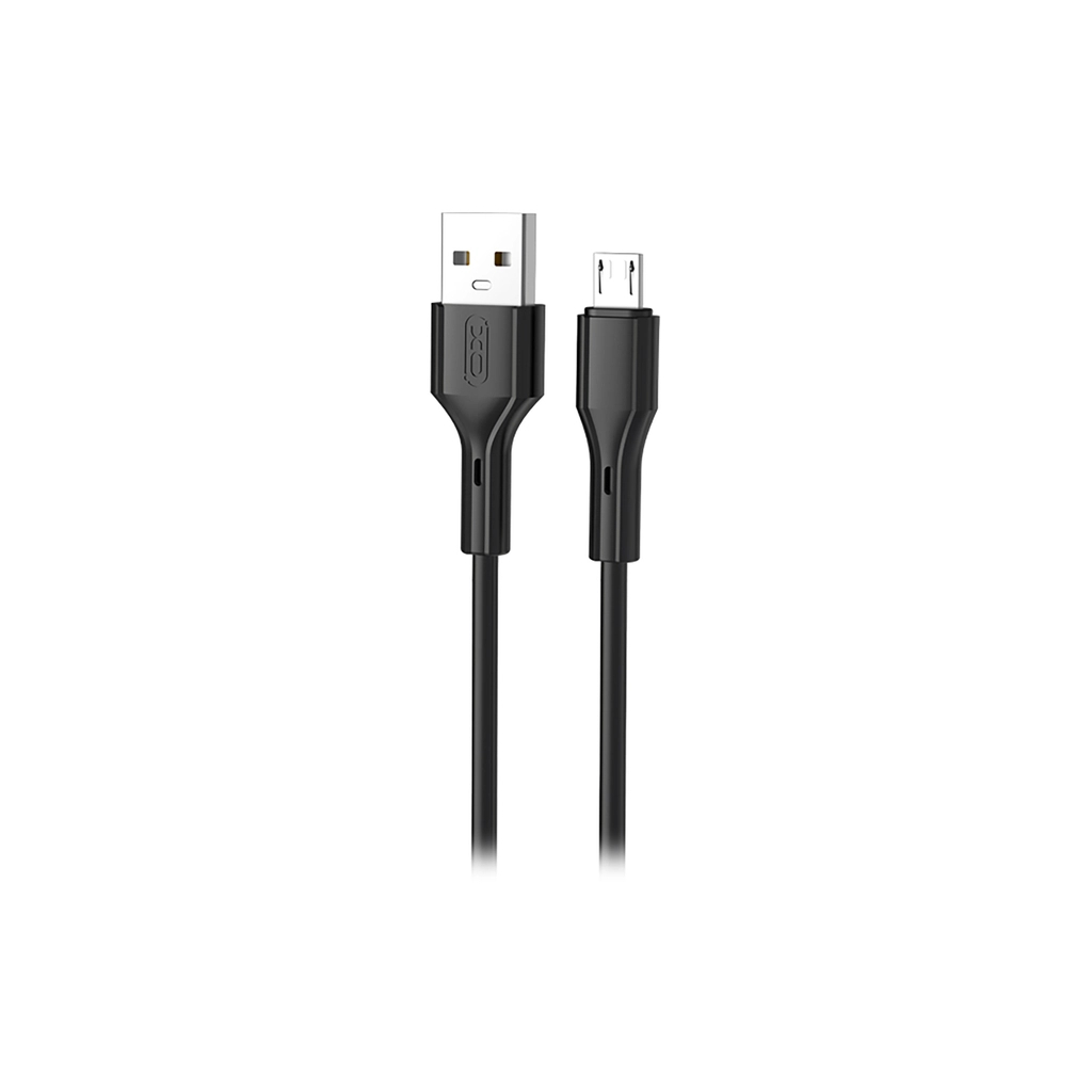 Дата кабель USB 2.0 AM to Micro 5P 1.0m black XO (NB230-AM.black) - зображення 1