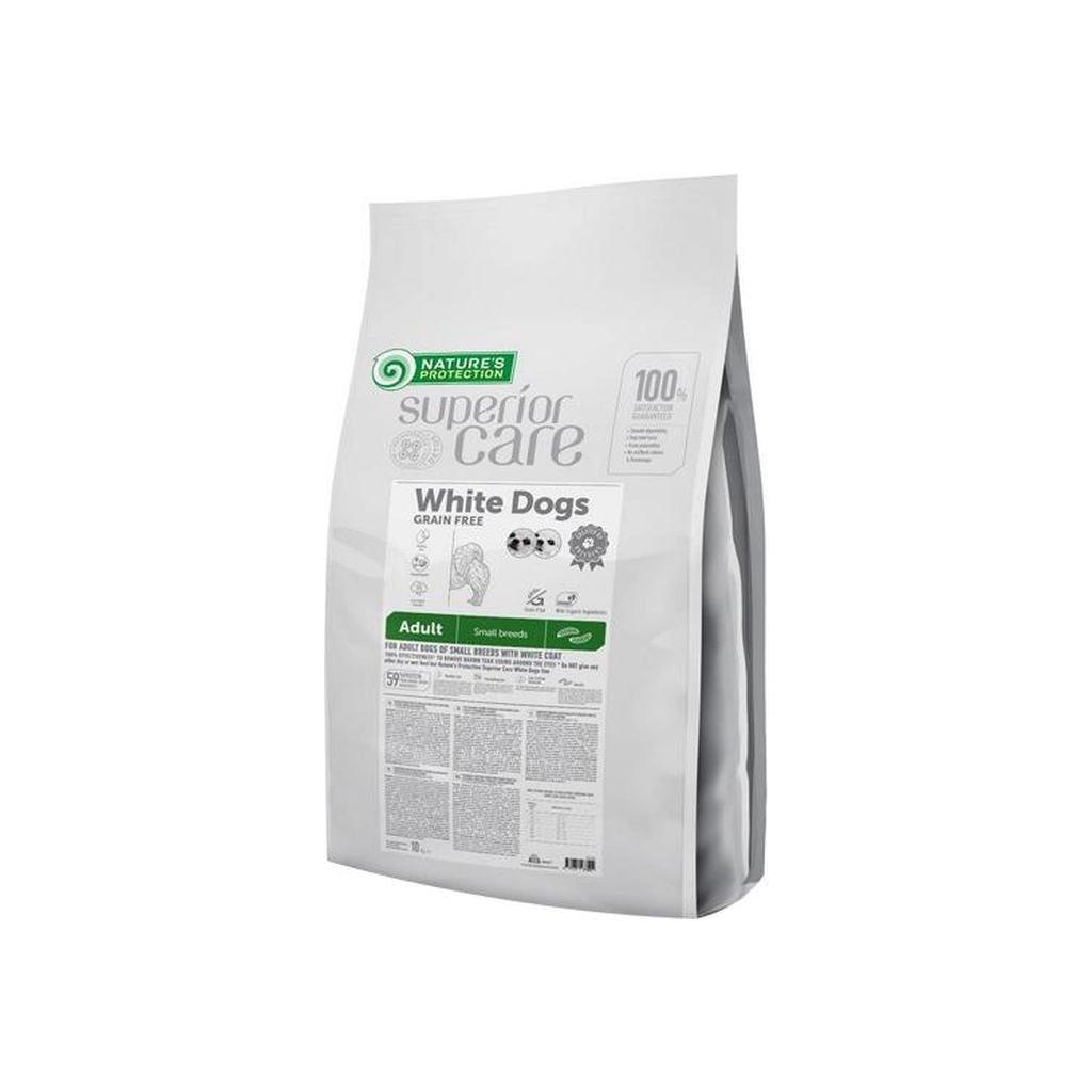 Сухий корм для собак Nature's Protection Superior Care White Dogs Grain Free with Insect Adult Small Breeds 10 кг (NPSC47300) - зображення 1