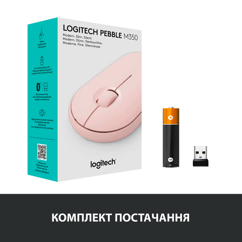 Мишка Logitech M350 Wireless Rose (910-005717) - зображення 8