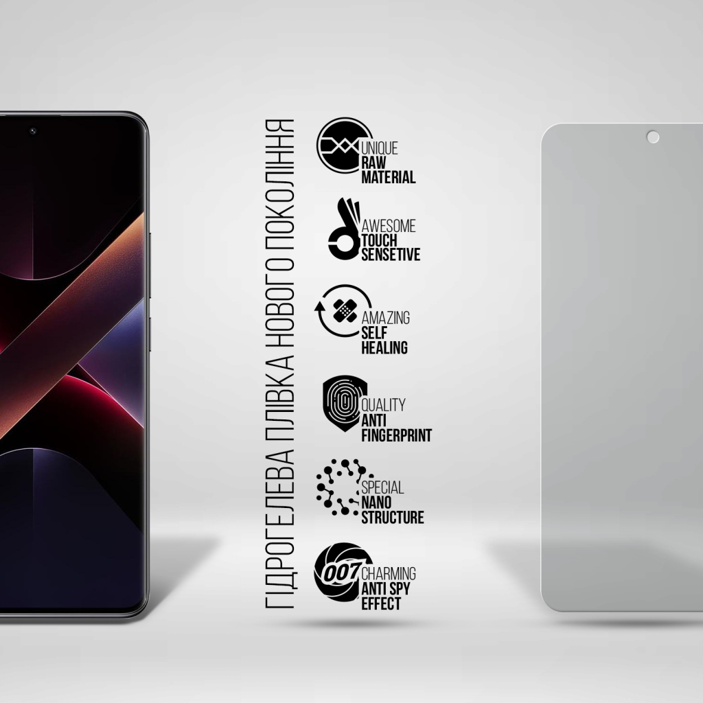 Плівка захисна Armorstandart Anti-spy Xiaomi Poco X7 (ARM82711) - зображення 2