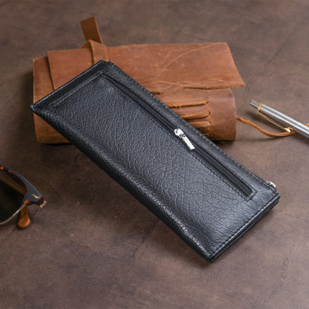 Гаманець ST Leather Зі шкіри унісекс Чорний (19324) - зображення 7