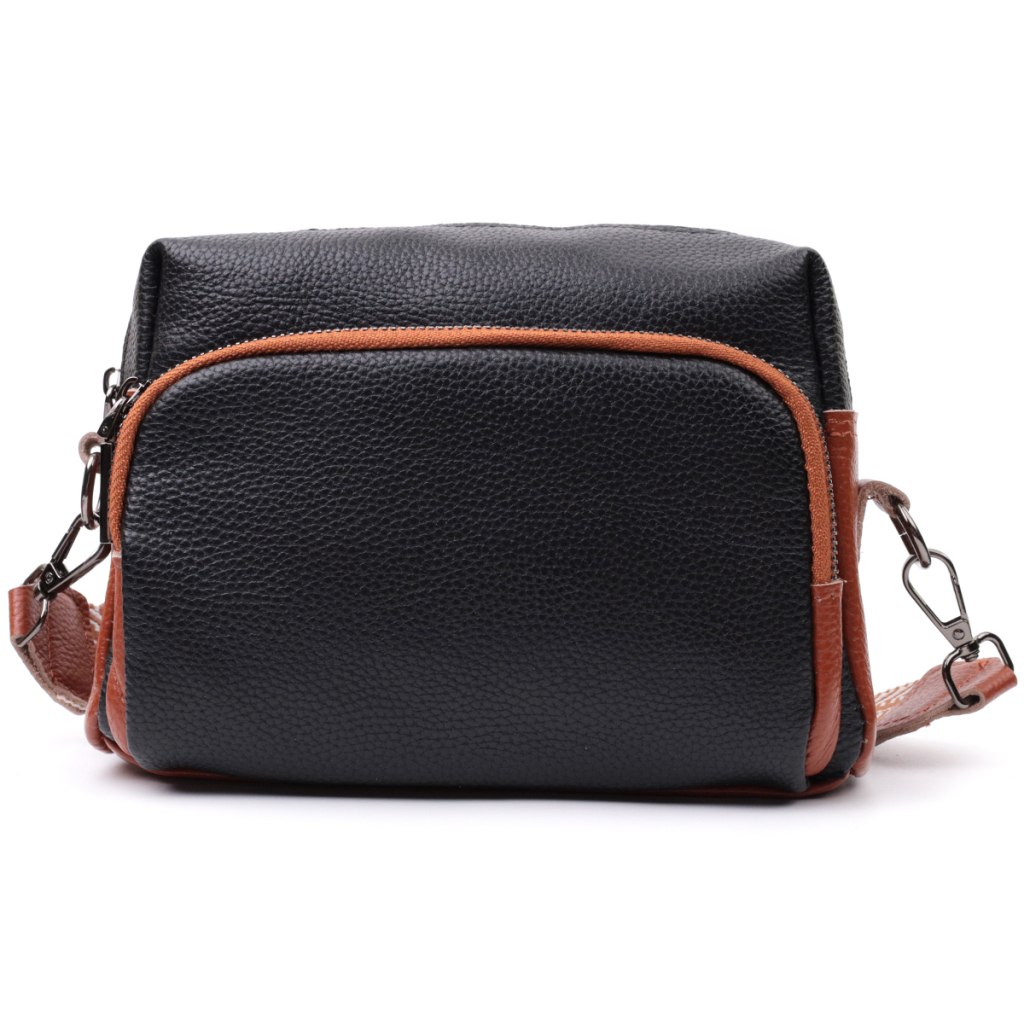 Сумка Vintage З натуральної шкіри Чорна (22588) - зображення 5