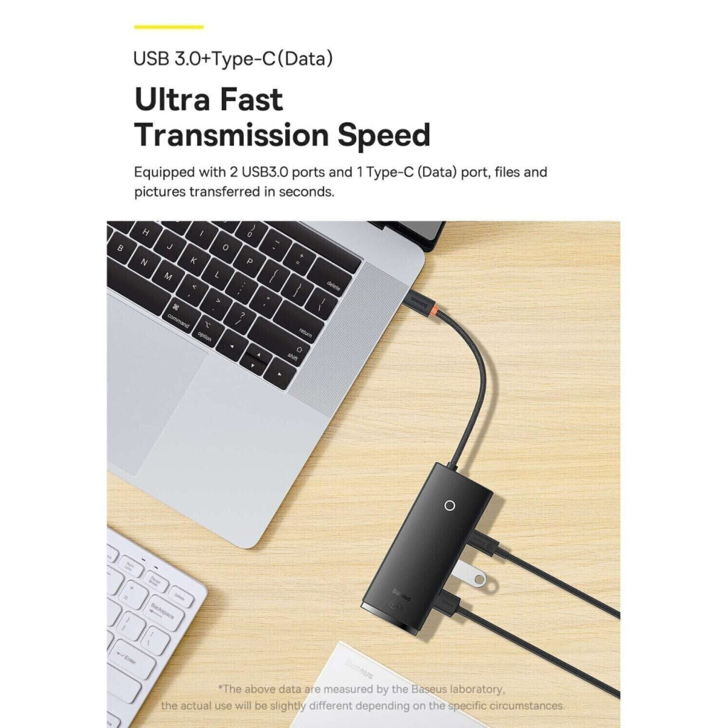 Перехідник Baseus USB to 1xRJ45 100Mbps black (WKQX000001) - зображення 8