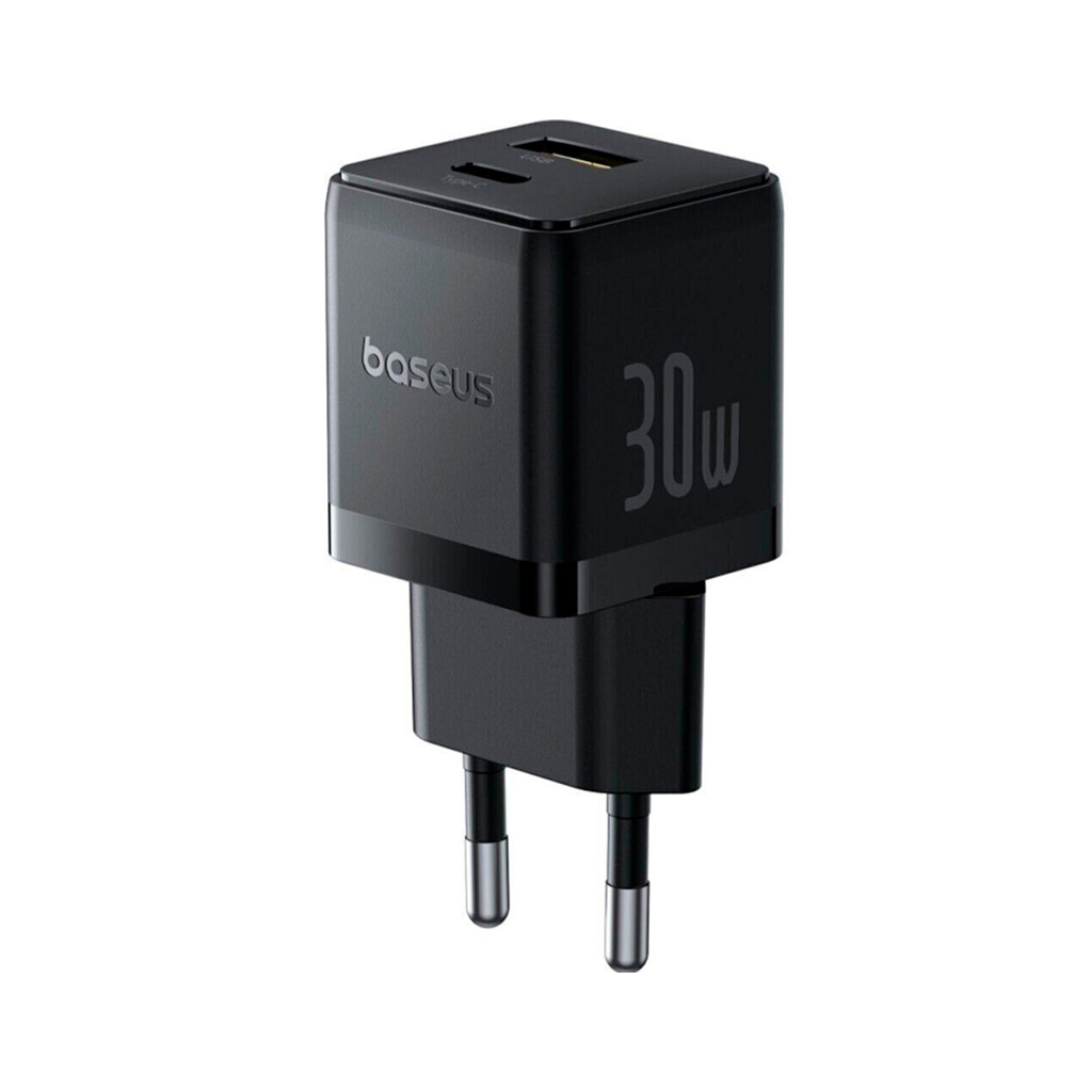 Зарядний пристрій Baseus Palm Fast Charger C+U 30W cluster black (P1011160A113-00) - зображення 3