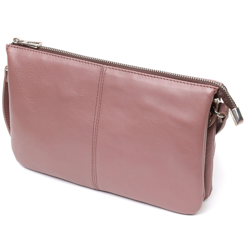 Сумка Grande Pelle З натуральної шкіри Пудрова (11634) - зображення 2