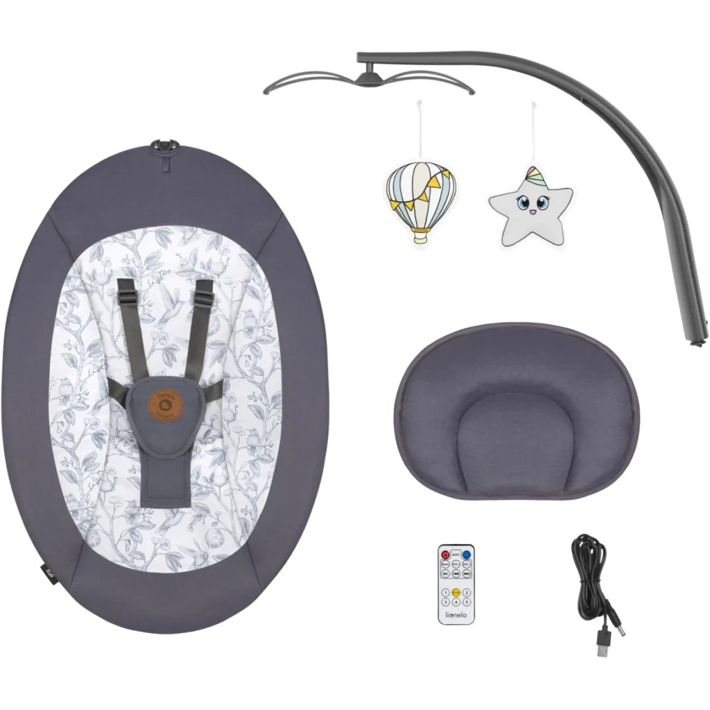 Крісло-гойдалка Lionelo Ralf Grey White (LO-RALF GREY WHITE) - зображення 8