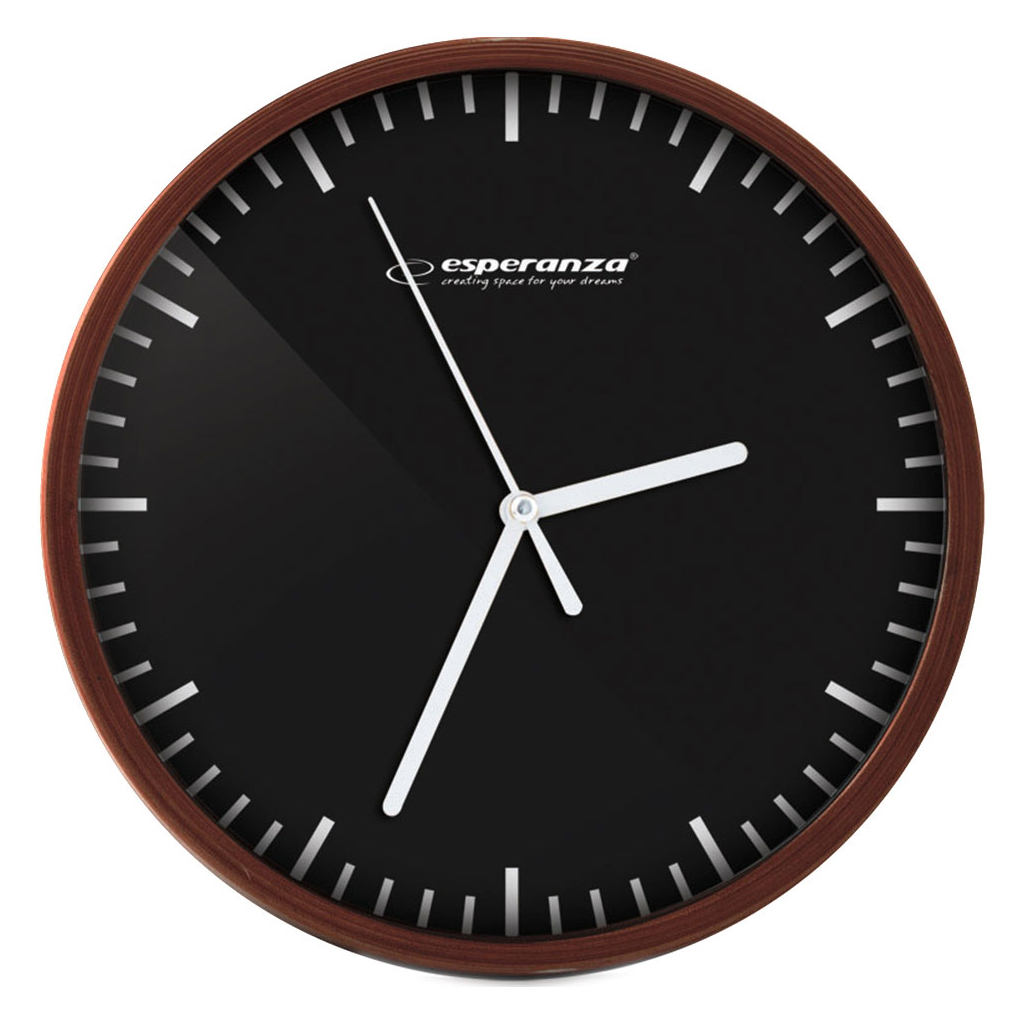 Настінний годинник Esperanza Wall Clock Budapest 20см Black (EHC010K) - зображення 1