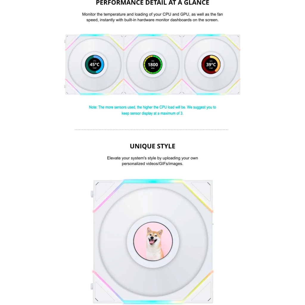 Кулер до корпусу Lian Li Reverse TL LCD 140-1, Black (G99.14RTLLCD1B.00) - зображення 11