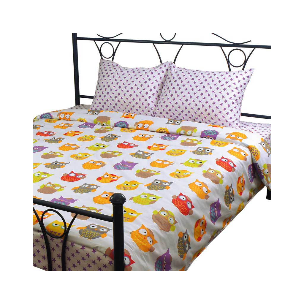 Постільна білизна Руно Сови сатин набивна євро (845.137К_Сови) - изображение 2