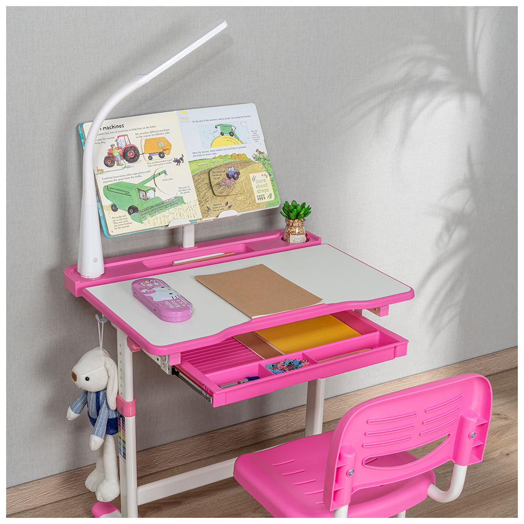 Парта зі стільцем FunDesk Bellissima pink (2001002219160) - зображення 9