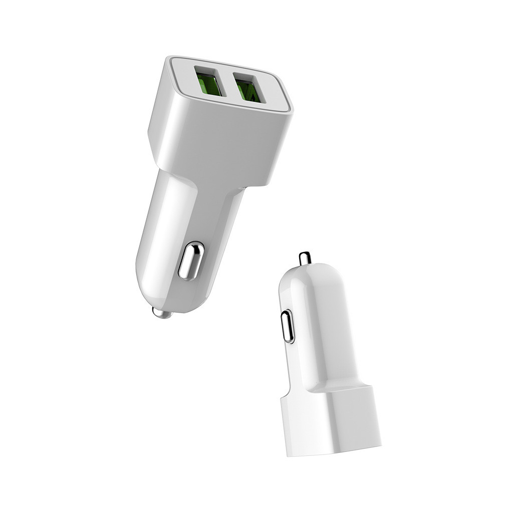 Зарядний пристрій ColorWay 2USB AUTO ID 2.4A (12W) white (CW-CHA009-WT) - зображення 6