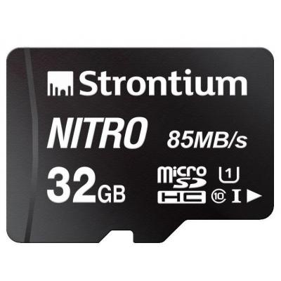 Карта пам'яті Strontium Flash 32GB microSDHC class 10 UHS-1 NITRO (SRN32GTFU1QA) - зображення 3
