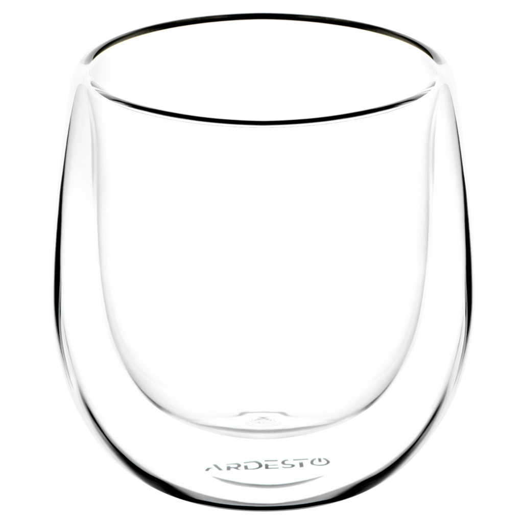 Набір склянок Ardesto з подвійними стінками BR 120 мл 2 шт прозорий (AR2612BR) - зображення 1