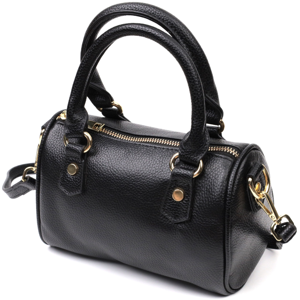 Сумка Vintage З натуральної шкіри Чорна (22353) - зображення 2