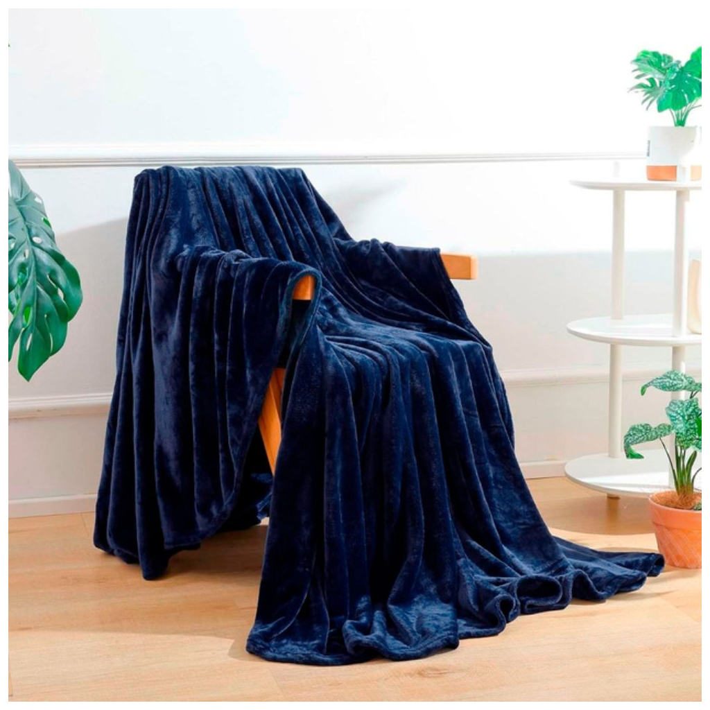 Плед Bergamo Fancy темно-синій 130 х 180 см (70030405-44) - изображение 6