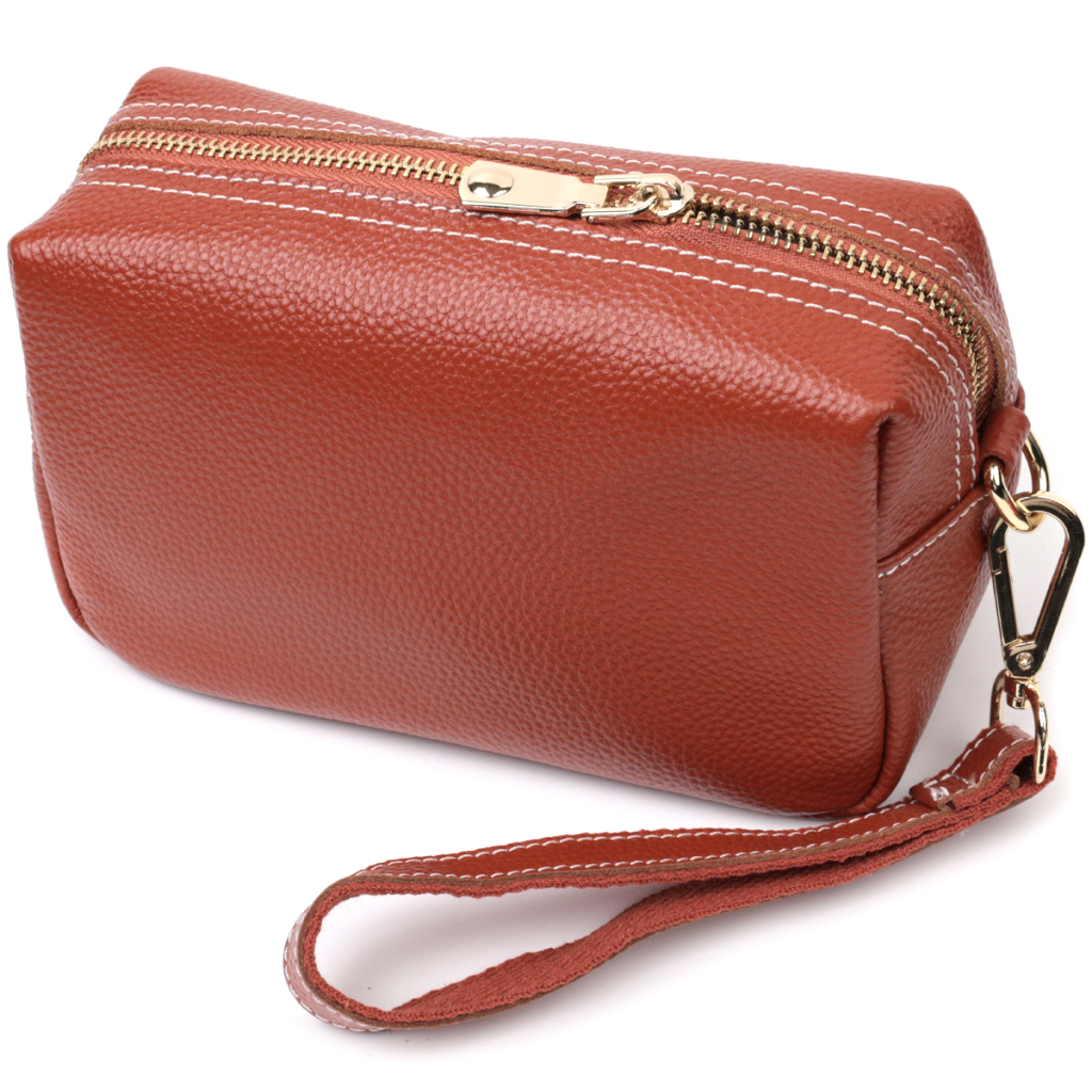 Сумка Vintage Жіноча з двома ременями з натуральної шкіри Коричнева (22273) - зображення 2