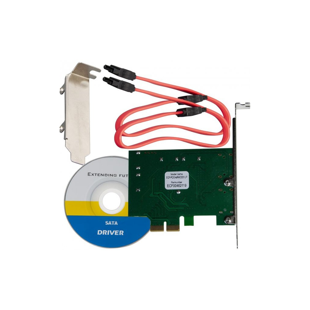 Контролер RAID Frime Marvell 88SE9230 4xSATA, 2xPCIe (ECF-PCIE4sRAID001.LP) - изображение 4