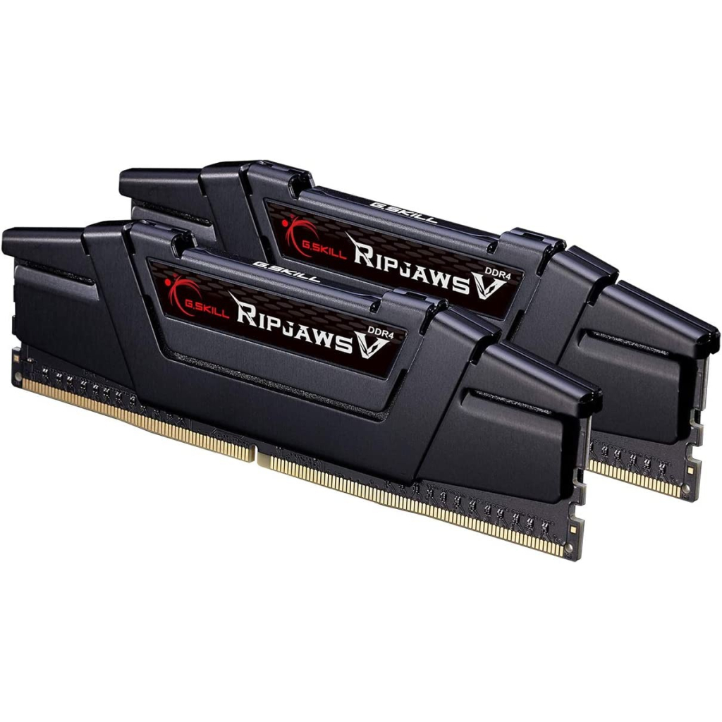 Модуль пам'яті для комп'ютера DDR4 64GB (2x32GB) 4400 MHz RipjawsV Black G.Skill (F4-4400C19D-64GVK) - зображення 3
