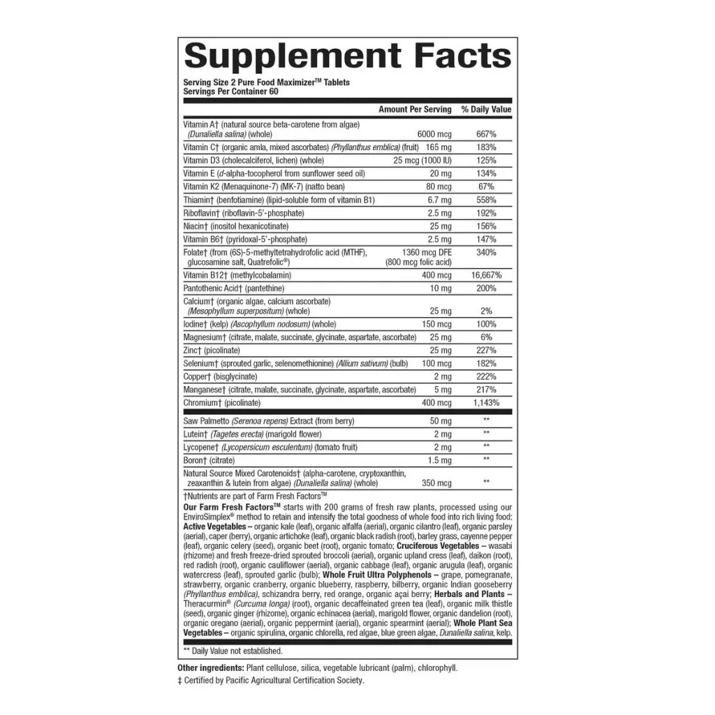 Вітамінно-мінеральний комплекс Natural Factors Мультивітамінний та мінеральний комплекс для чоловіків 50+, 120 таблеток (NFS35521) - зображення 2
