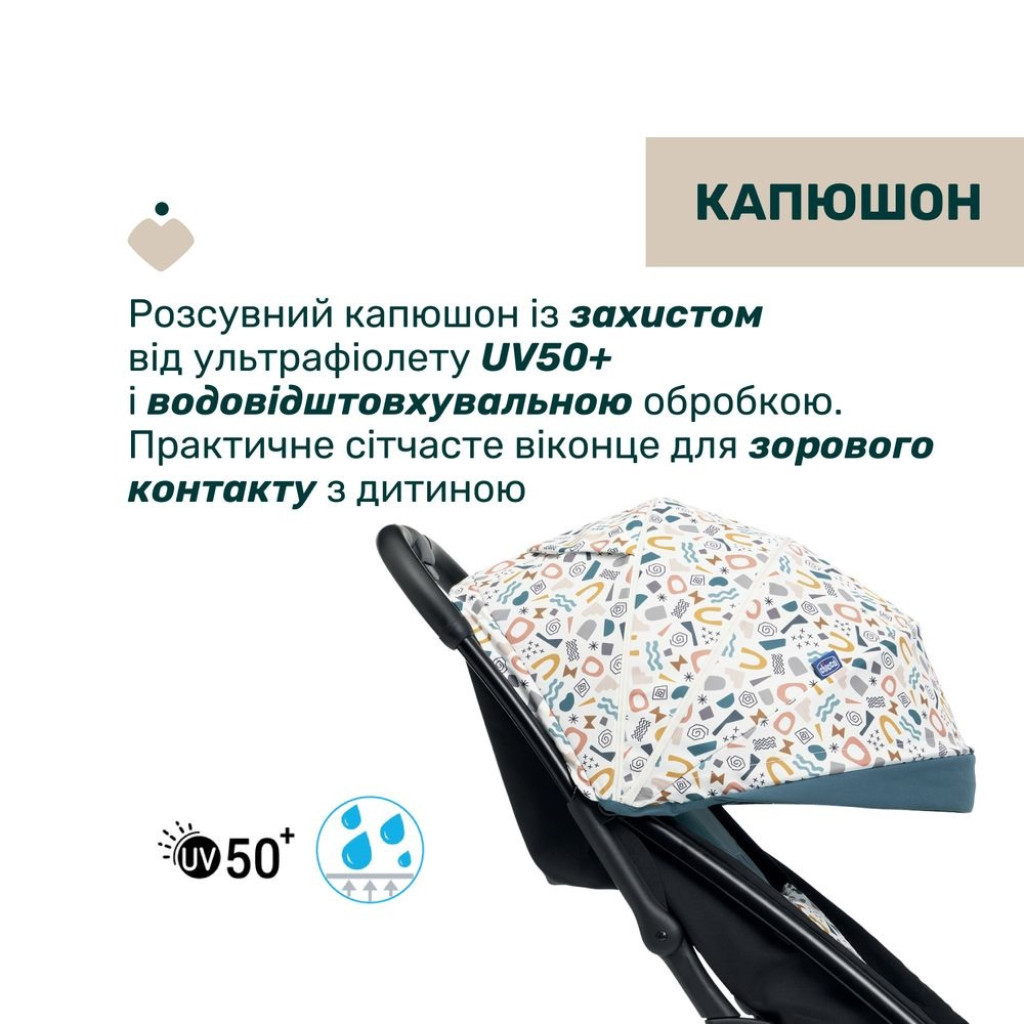 Коляска Chicco Glee Блакитна (8058664173600) (87068.78) - зображення 3