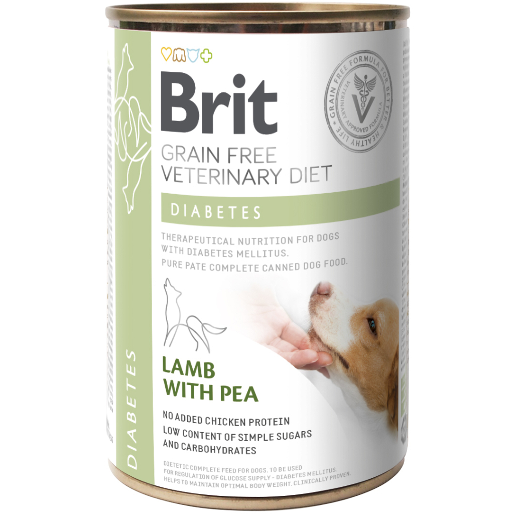 Консерви для собак Brit GF VetDiets Dog Diabetes 400 г (8595602535910) - зображення 1