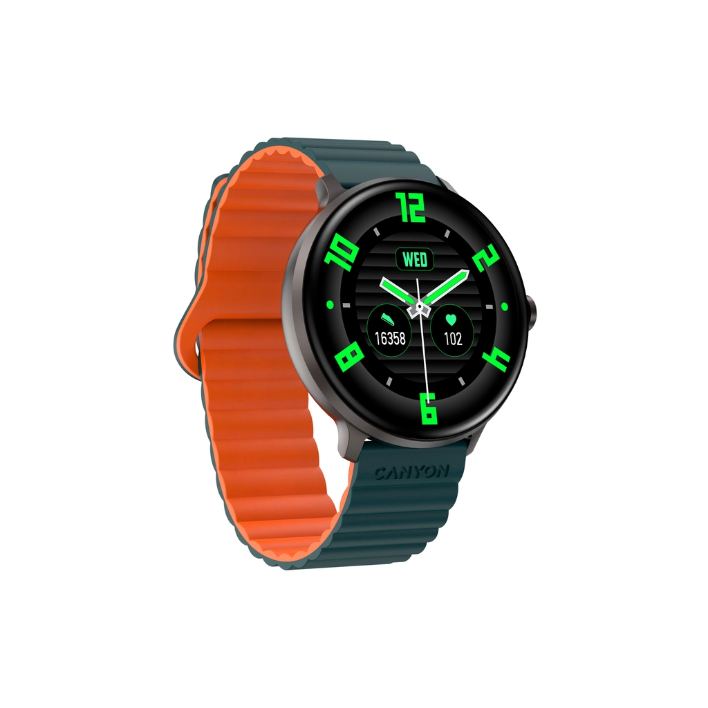 Смарт-годинник Canyon Jacky SW-69 Green Orange (CNS-SW69BG) - зображення 3