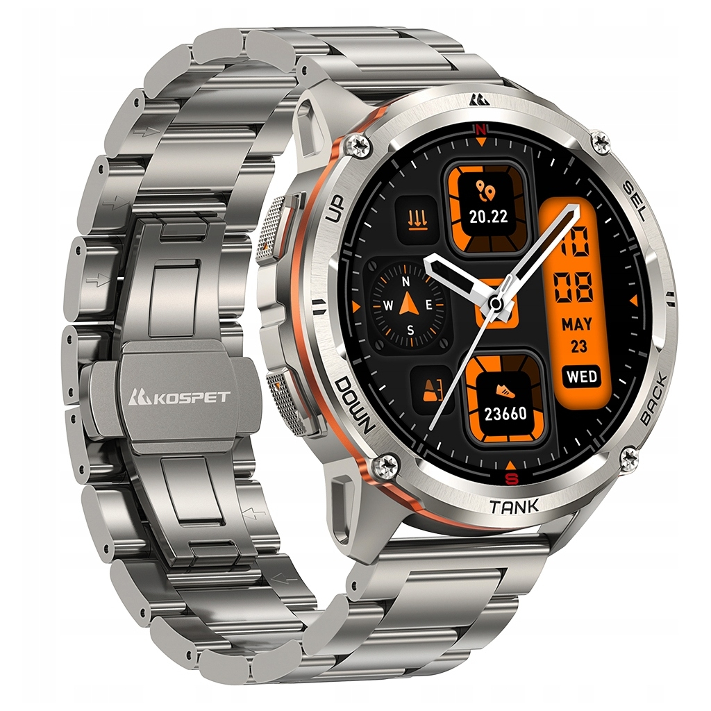 Смарт-годинник KOSPET Tank T3 ULTRA 2 SE SILVER (6974958251187) - зображення 3