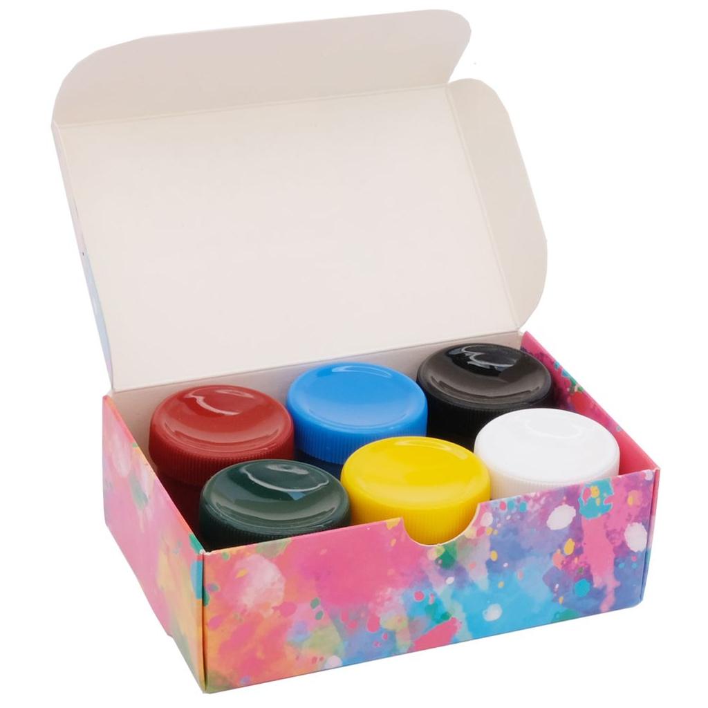 Гуашеві фарби Школярик Genius 6 кольорів по 20 мл (301109001-UA) - зображення 2