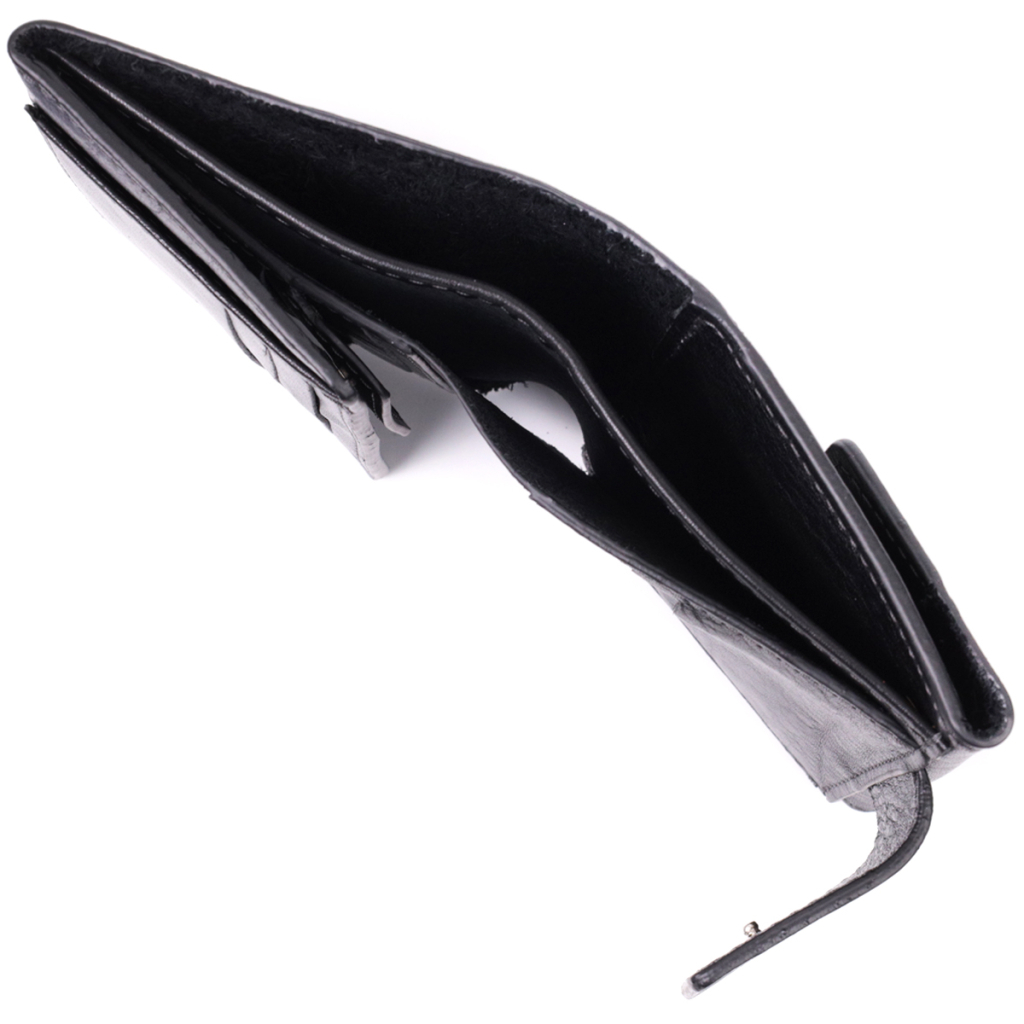 Гаманець Grande Pelle З натуральної шкіри Чорний (22573) - зображення 12