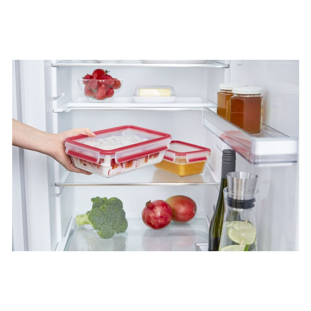 Харчовий контейнер Tefal Masterseal Glass Red 1.3 л (N1041010) - зображення 6