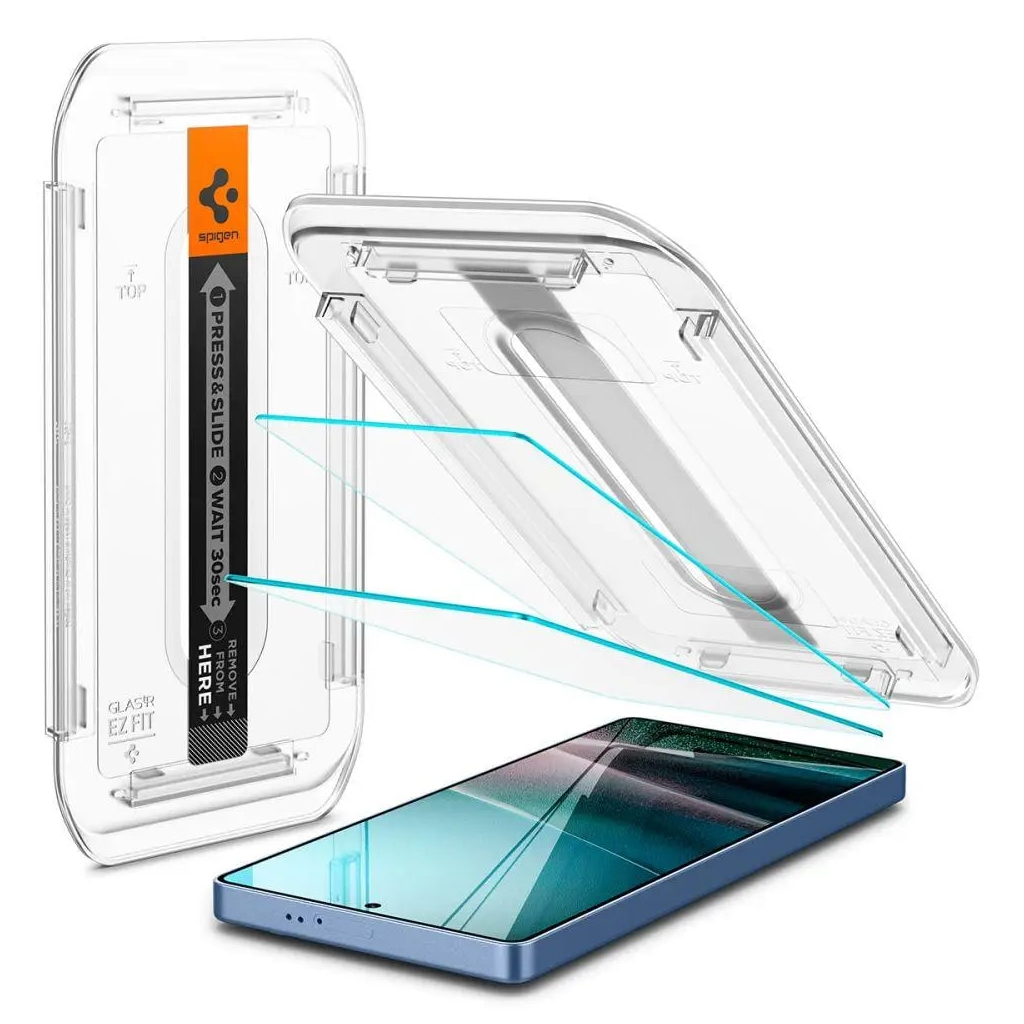 Скло захисне Spigen tR EZ Fit HD Samsung Galaxy S25 Ultra 2 pcs (AGL09082) - зображення 6