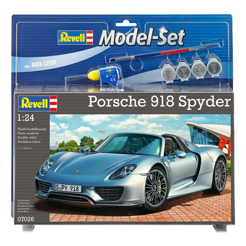 Збірна модель Revell Набір автомобіль Porsche 918 Spyder рівень 4 масштаб 1:24 (RVL-67026) - зображення 1
